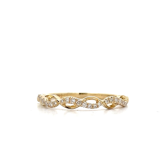 .13 Diamond Wedding Band in 14k Yellow Gold