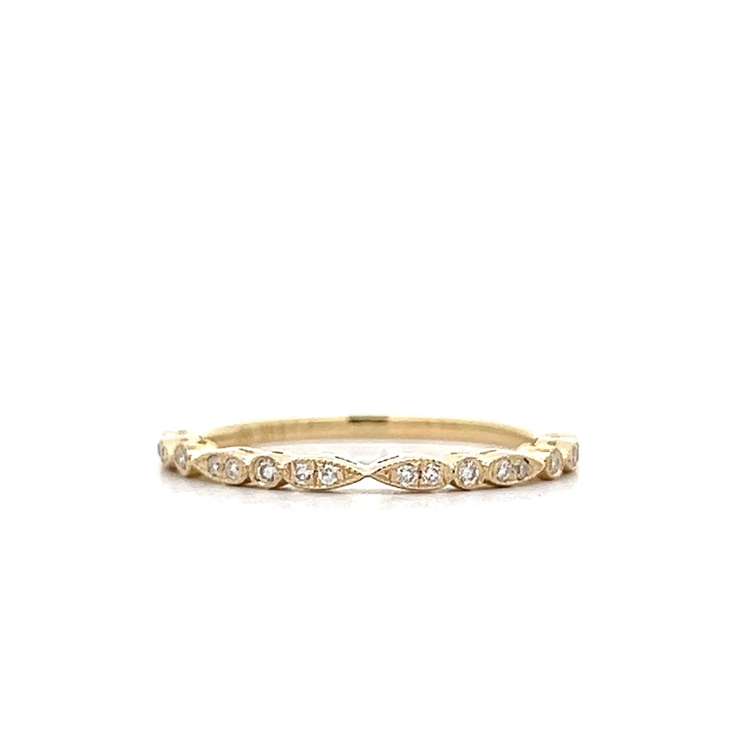 .10 Diamond Wedding Band in 14k Yellow Gold