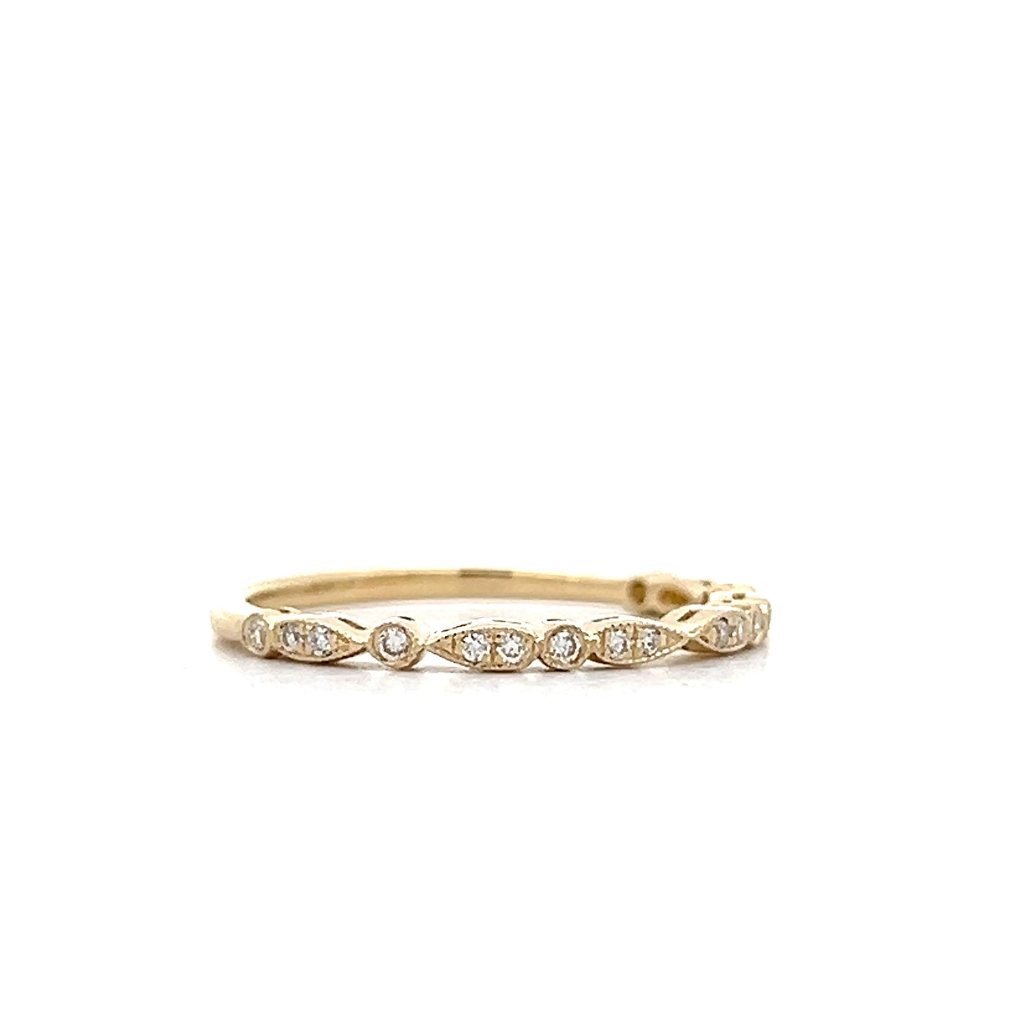 .10 Diamond Wedding Band in 14k Yellow Gold