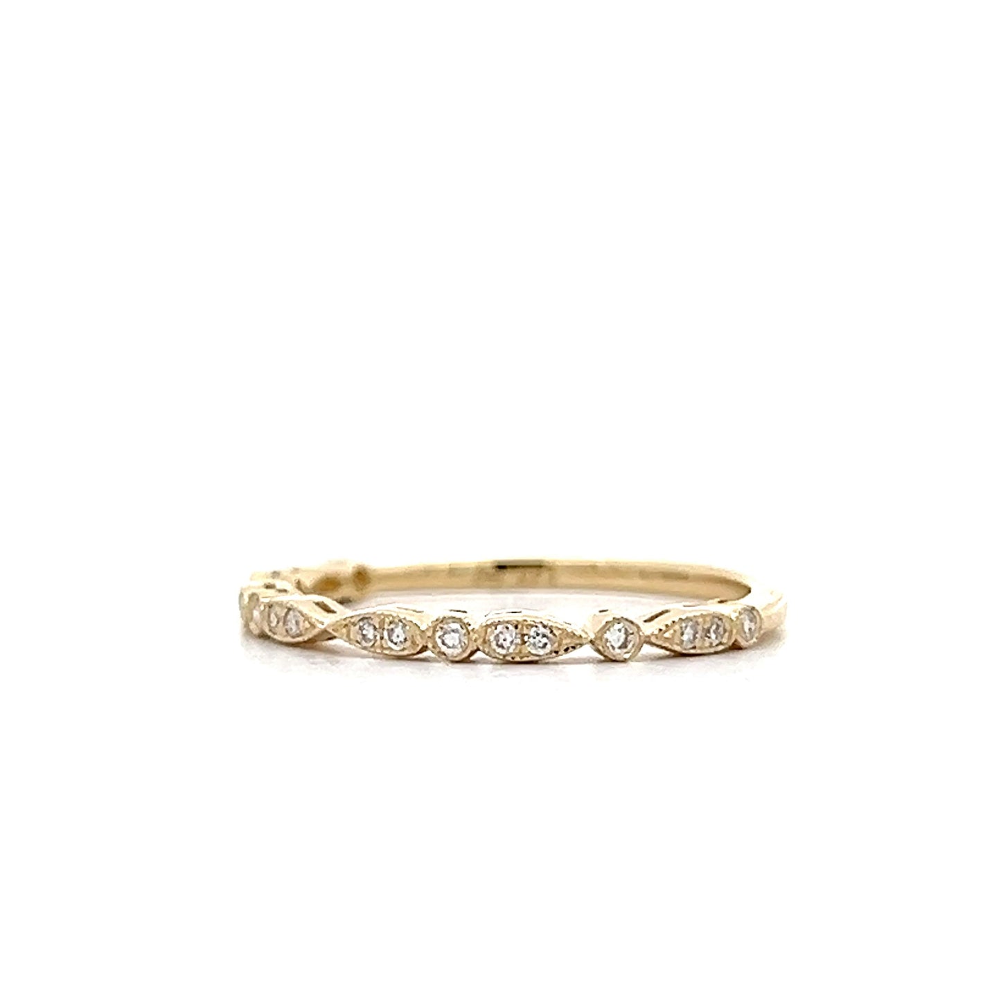 .10 Diamond Wedding Band in 14k Yellow Gold