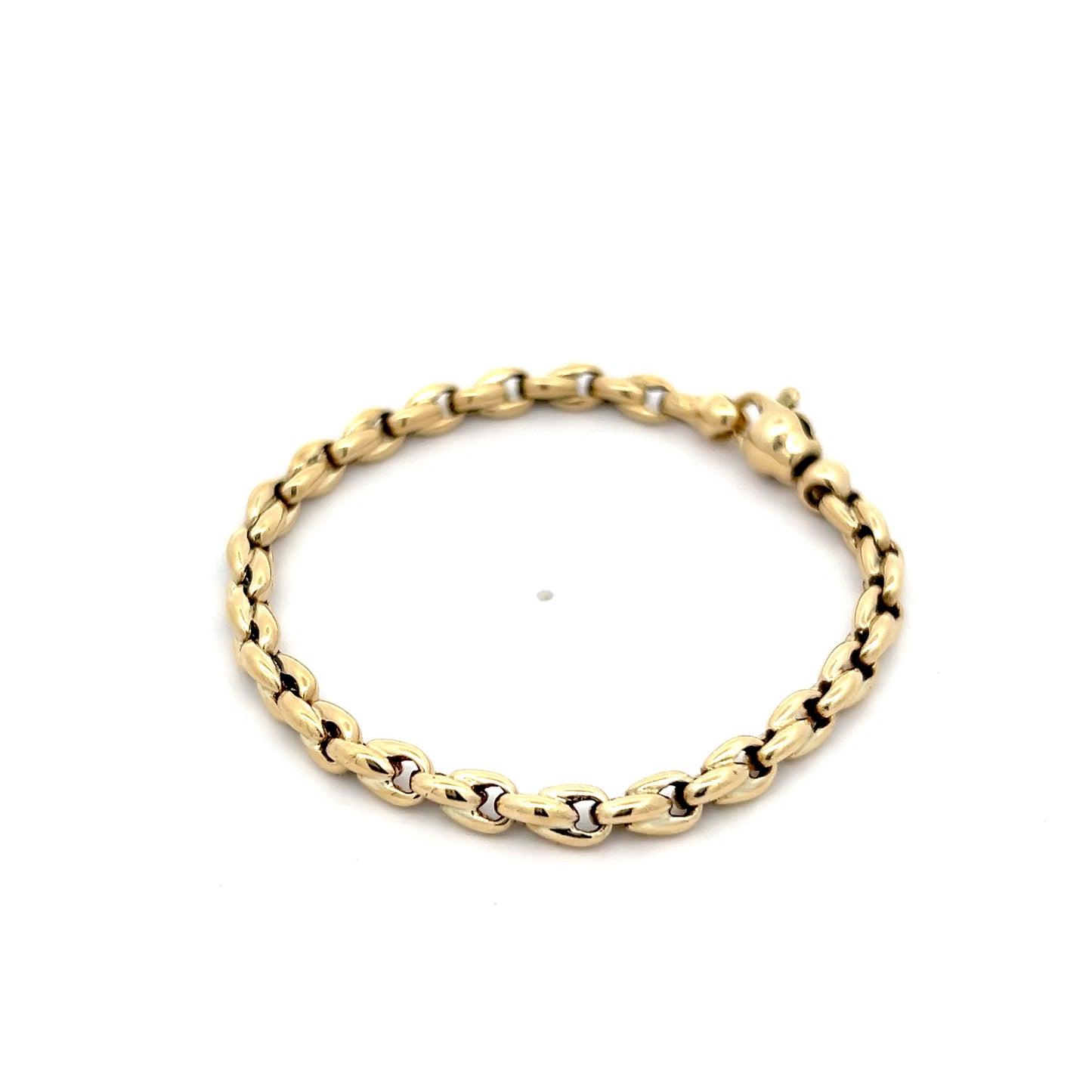 Rolo Link Bracelet in 14k Yellow Gold