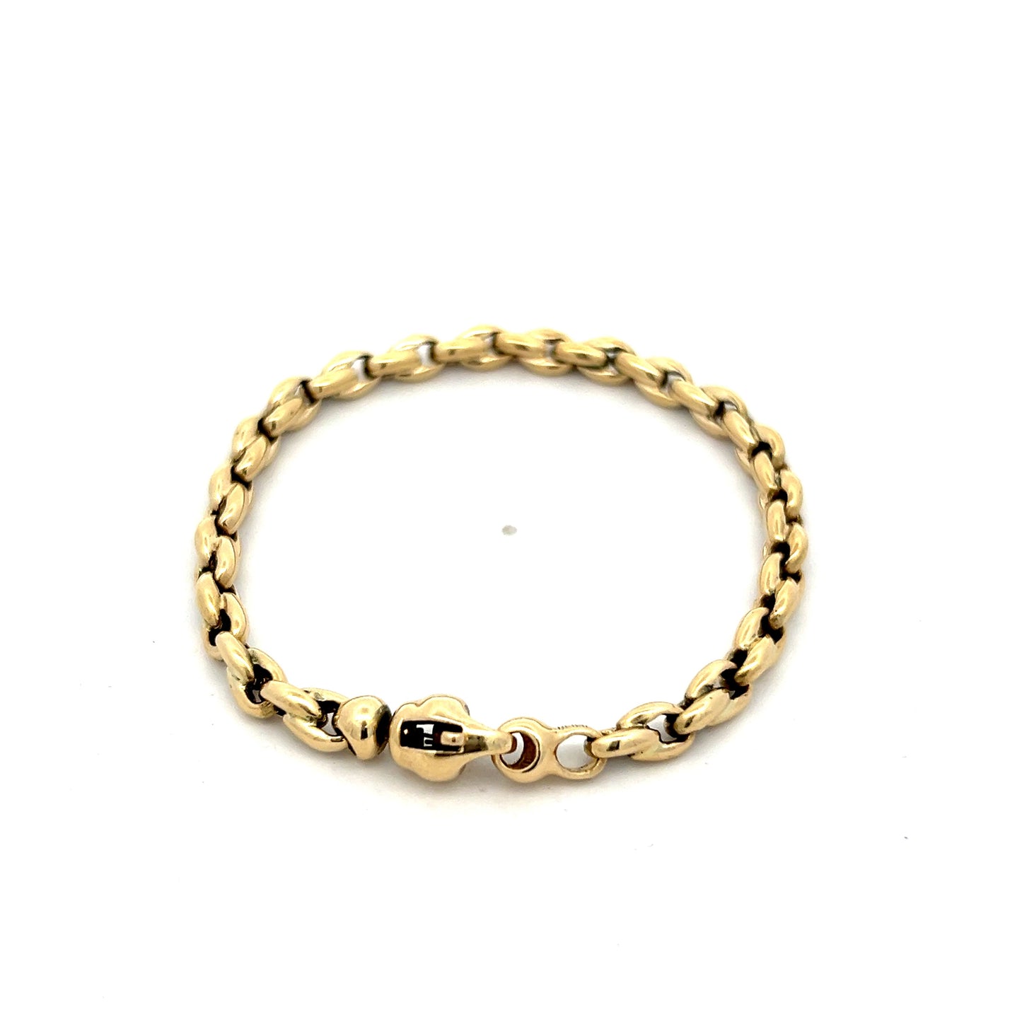 Rolo Link Bracelet in 14k Yellow Gold