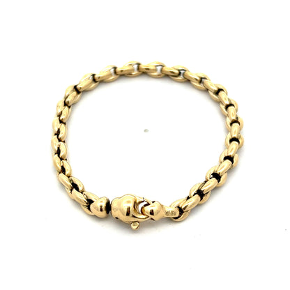 Rolo Link Bracelet in 14k Yellow Gold