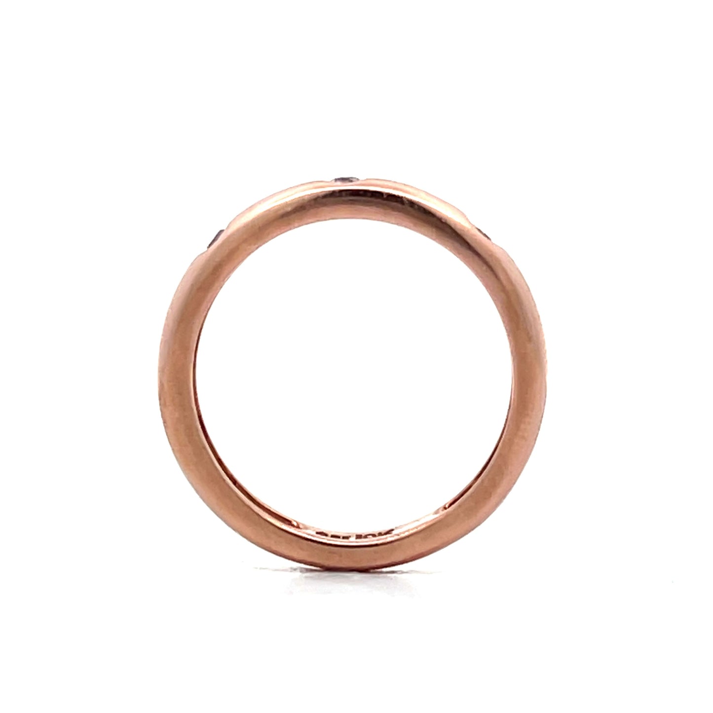 .03 Flush Set Diamond Band in 10k Rose Gold