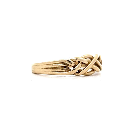 Vintage Mid-Century Knot Ring in 14k Yellow Gold