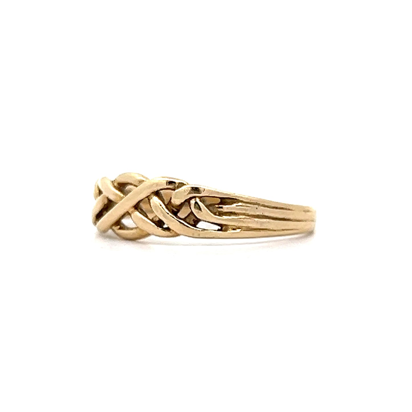 Vintage Mid-Century Knot Ring in 14k Yellow Gold