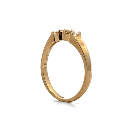 .16 Round Brilliant Diamond Band in 14k Yellow Gold