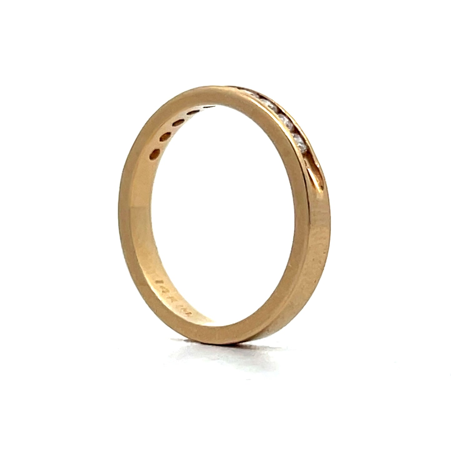 .25 Channel Set Diamond Band in 14k Yellow Gold