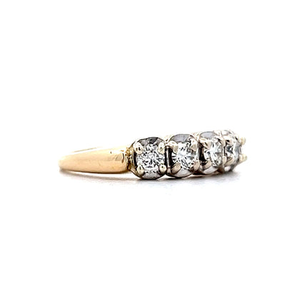 .40 Vintage Diamond Wedding Band in 14k