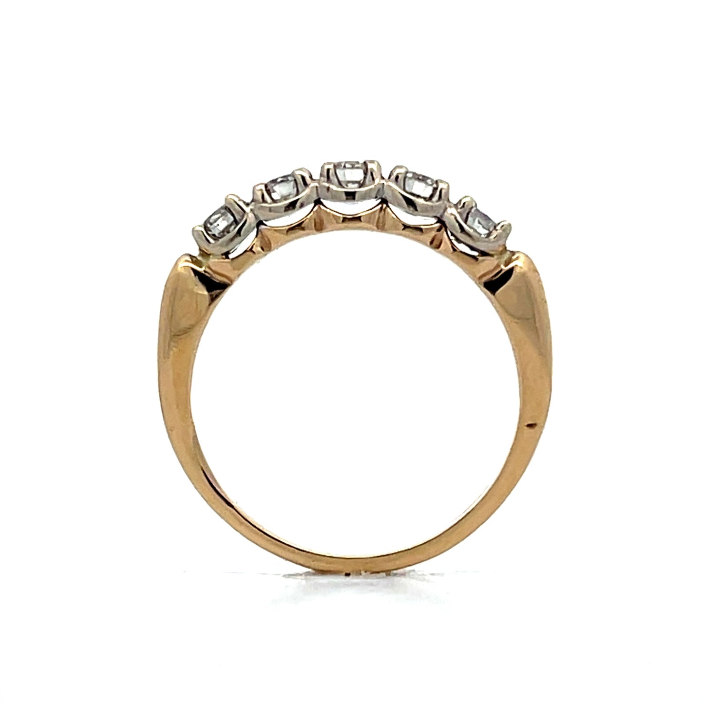 .40 Vintage Diamond Wedding Band in 14k