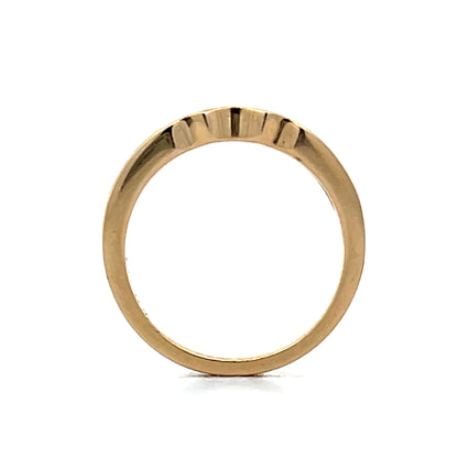 .20 Channel Set Diamond Contour Band in 14k