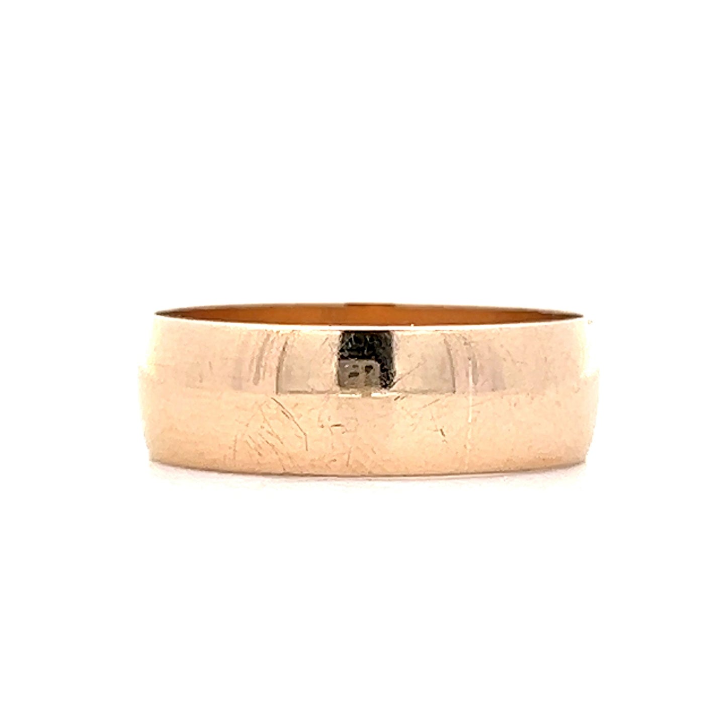 Mens 6mm Victorian Wedding Band in 14k Yellow Gold