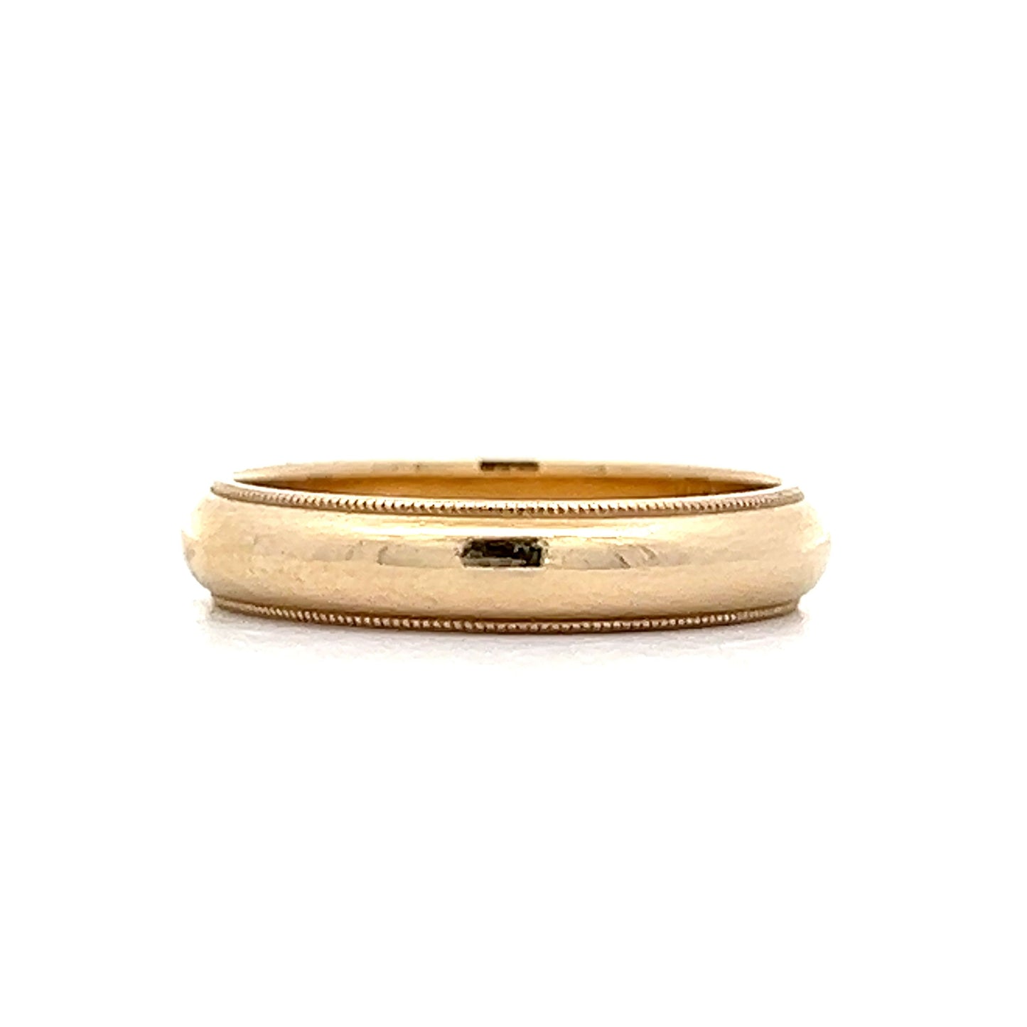 Mens 4mm Classic Wedding Band in 14k Yellow Gold