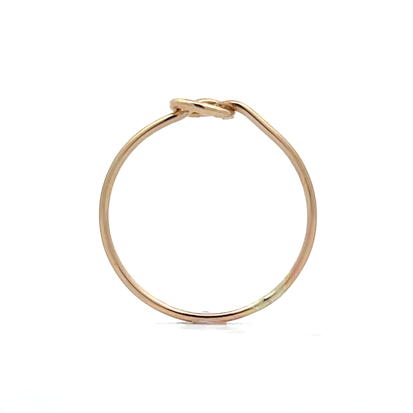 Simple Knot Stacking Ring in 14k Yellow Gold