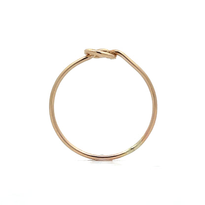 Simple Knot Stacking Ring in 14k Yellow Gold