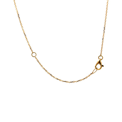 Geometric Woven Pendant Necklace in 14k