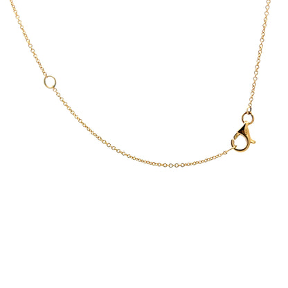 .07 Diamond Cross Pendant in 14k Yellow Gold