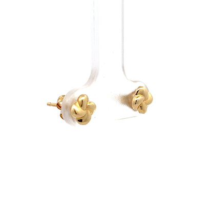 Pinwheel Stud Earrings in 14k Yellow Gold