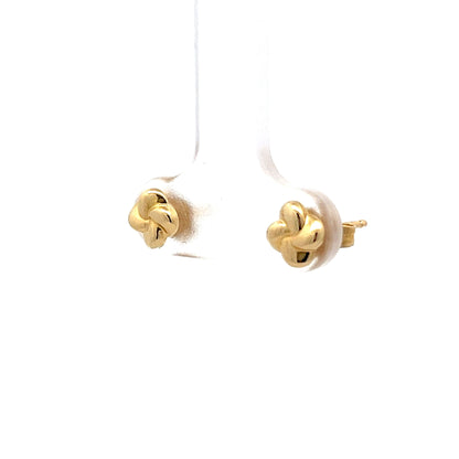 Pinwheel Stud Earrings in 14k Yellow Gold