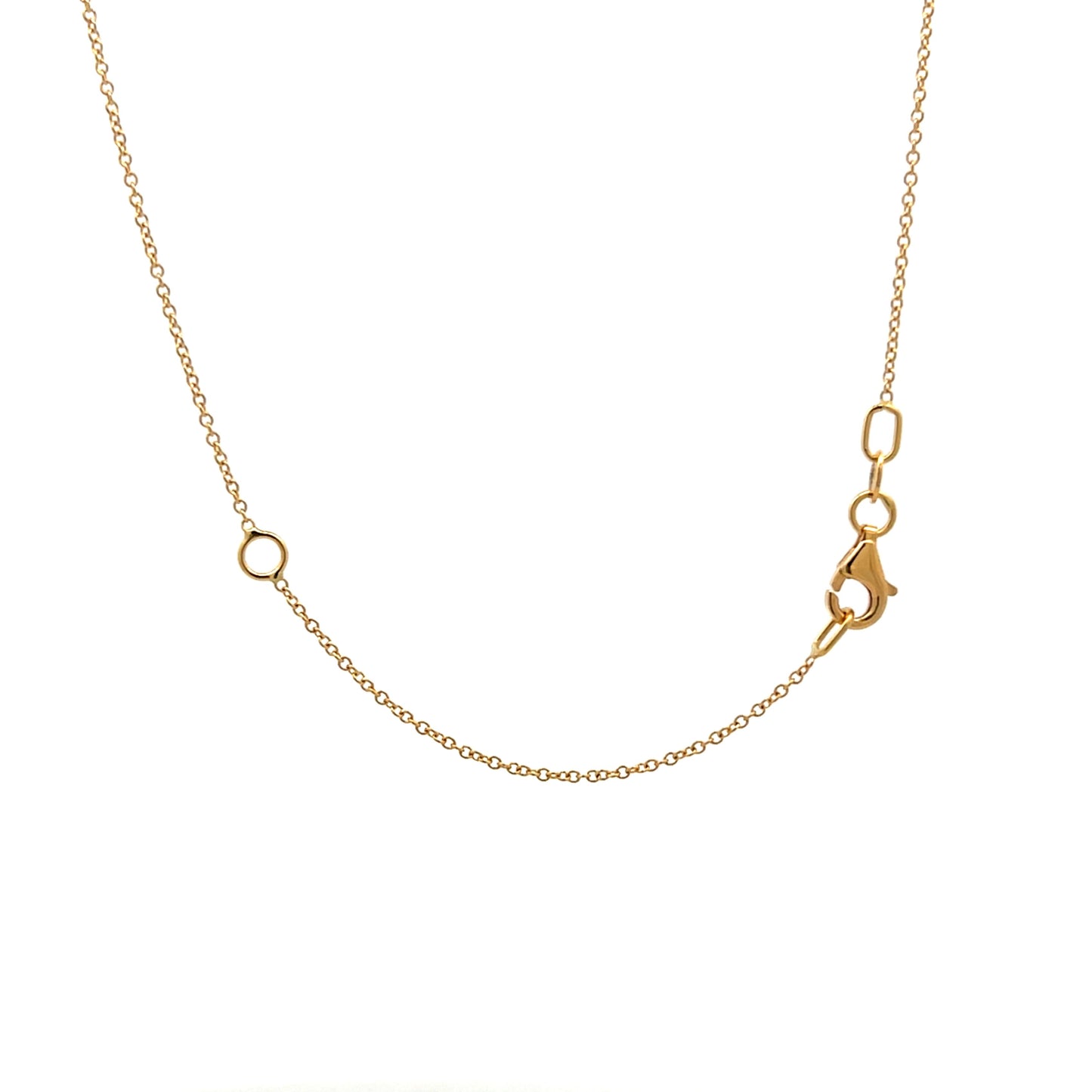 .46 Diamond Bar Pendant Necklace in 18k Yellow Gold