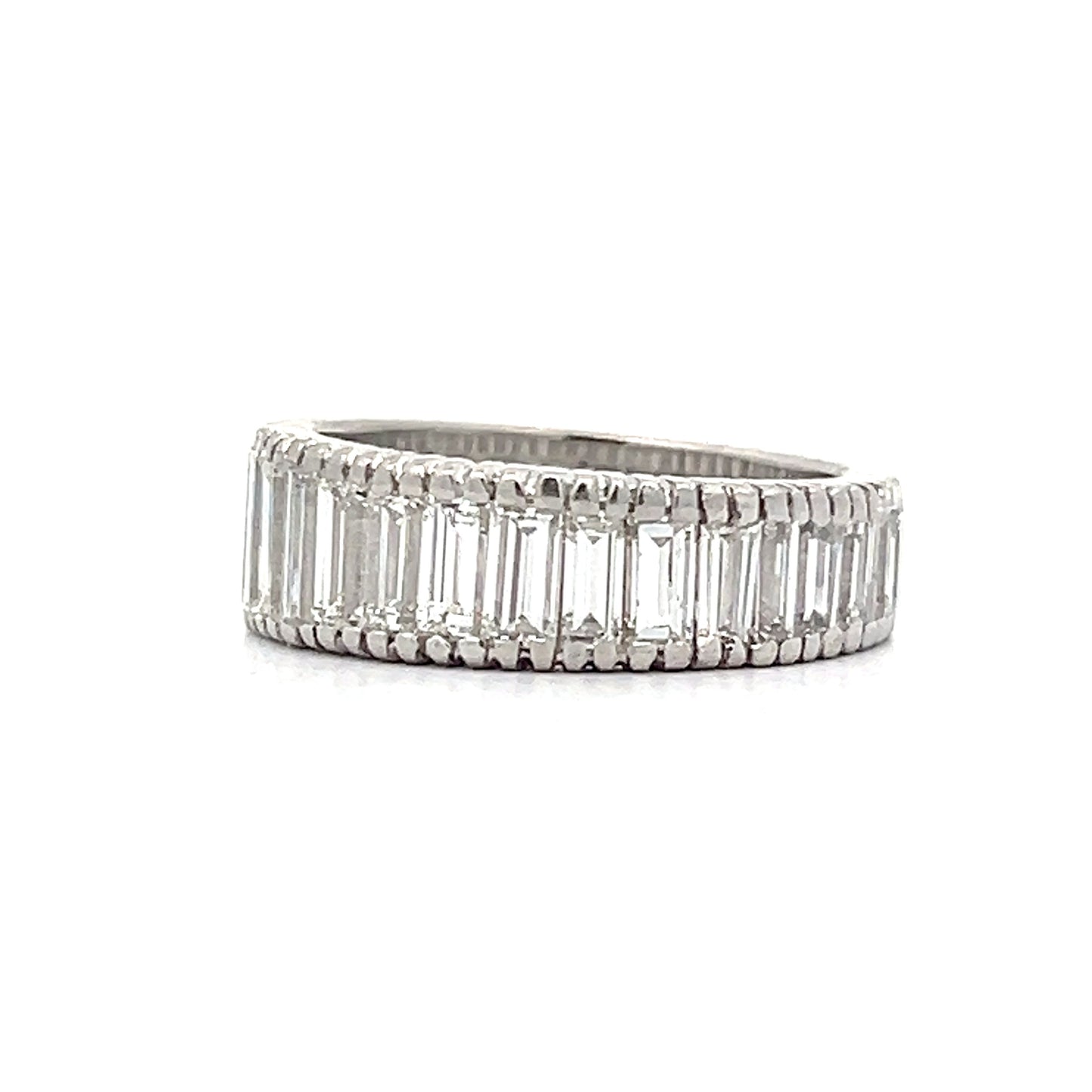 5.27 Baguette Diamond Eternity Band in Platinum