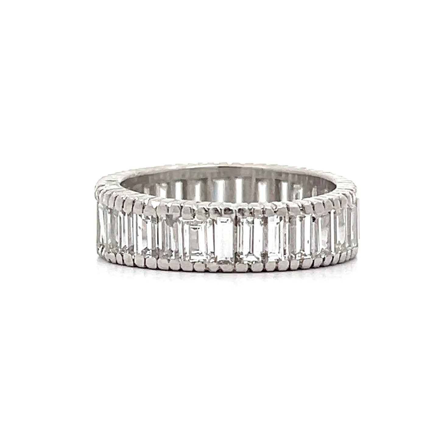 5.27 Baguette Diamond Eternity Band in Platinum