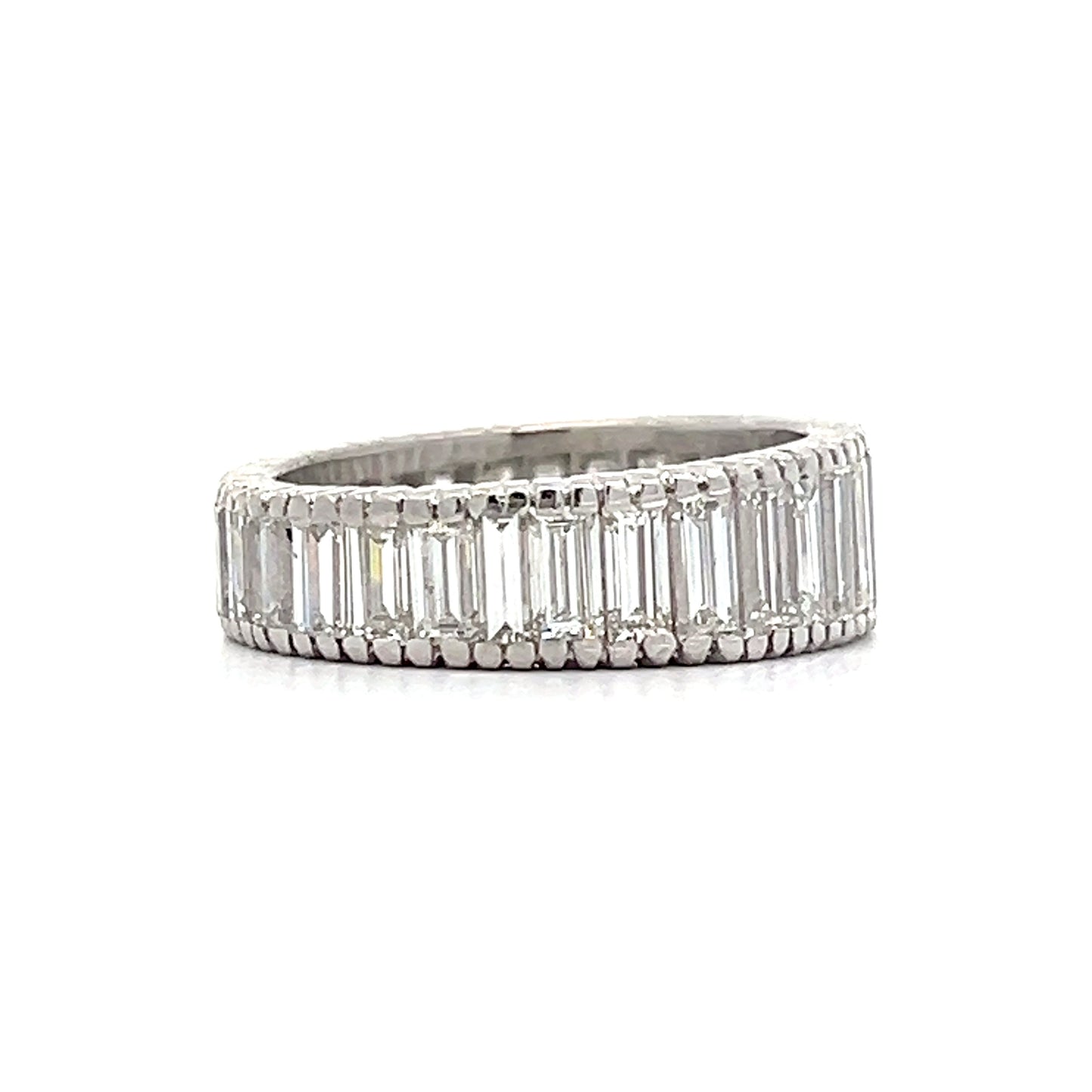 5.27 Baguette Diamond Eternity Band in Platinum