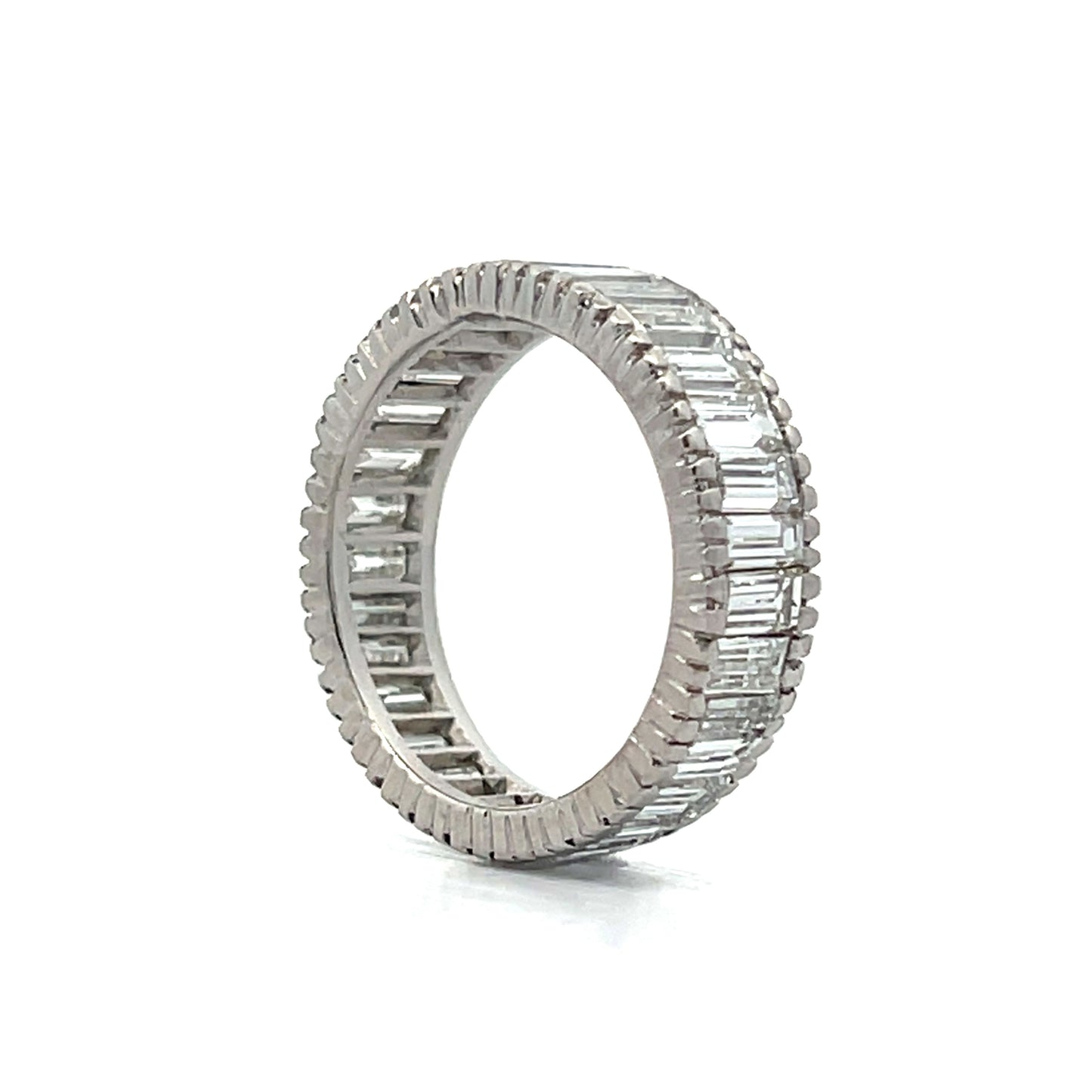 5.27 Baguette Diamond Eternity Band in Platinum