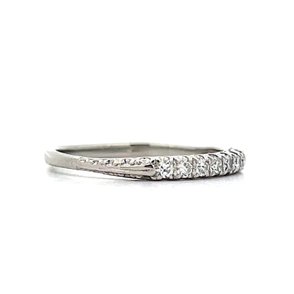 .17 Vintage Art Deco Single Cut Diamond Band in Platinum