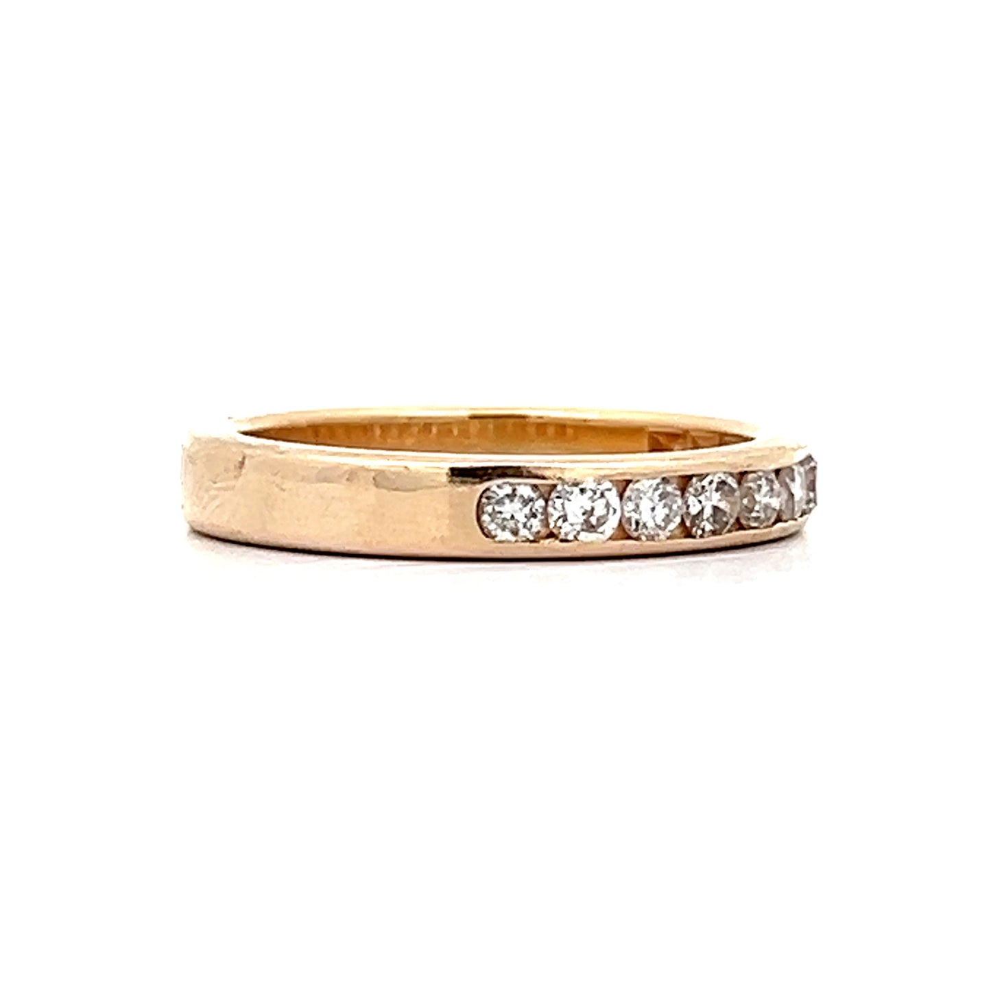 .17 Round Brilliant Diamond Wedding Band in 14k