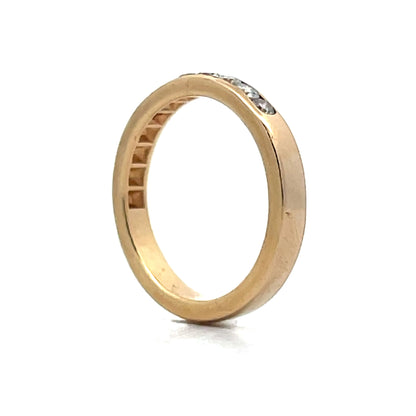 .17 Round Brilliant Diamond Wedding Band in 14k