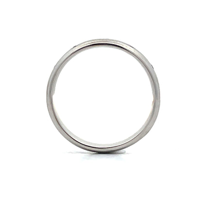 .075 Five Stone Wedding Band in 14k White Gold