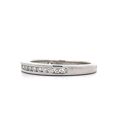 .18 Brilliant Diamond Wedding Band in 14k White Gold