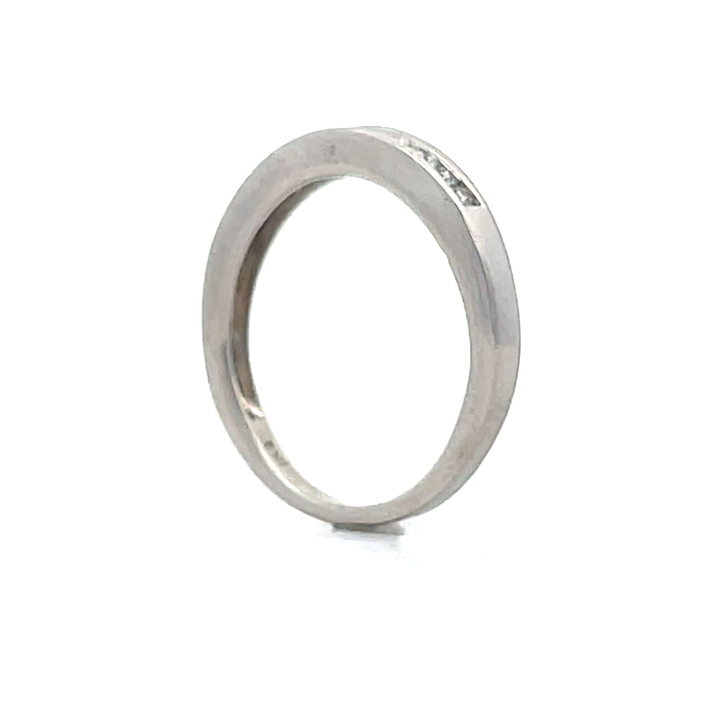 .18 Brilliant Diamond Wedding Band in 14k White Gold