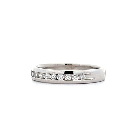 .18 Channel Set Diamond Wedding Band in 14k