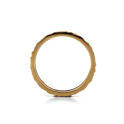 Gold Nugget Textured Band in 14k Yellow Gold