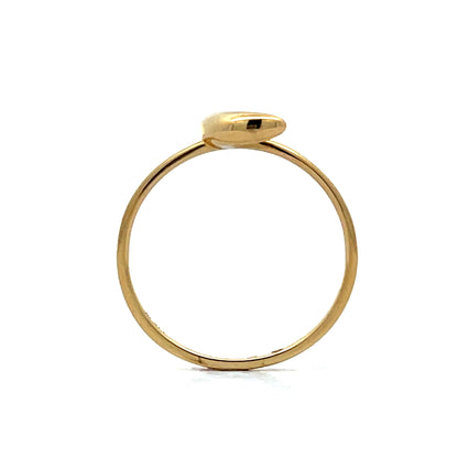 Puffy Moon Stacking Ring in 14k Yellow Gold