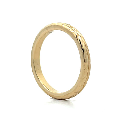 Classic Chevron Stacking Band in 14k Yellow Gold