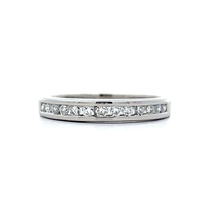 .26 Round Diamond Channel Band in Platinum