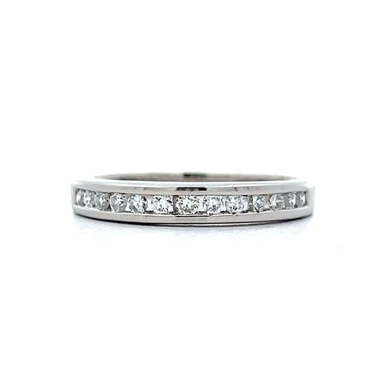 .26 Round Diamond Channel Band in Platinum