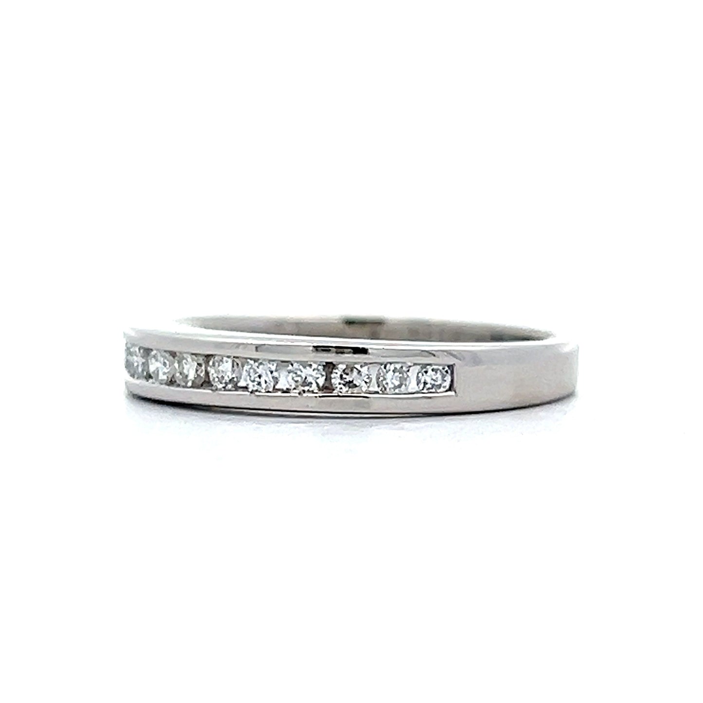 .26 Round Diamond Channel Band in Platinum