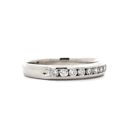 .15 Channel Set Diamond Wedding Band in Platinum