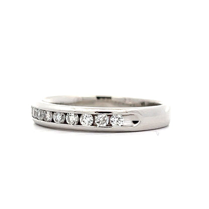 .15 Channel Set Diamond Wedding Band in Platinum