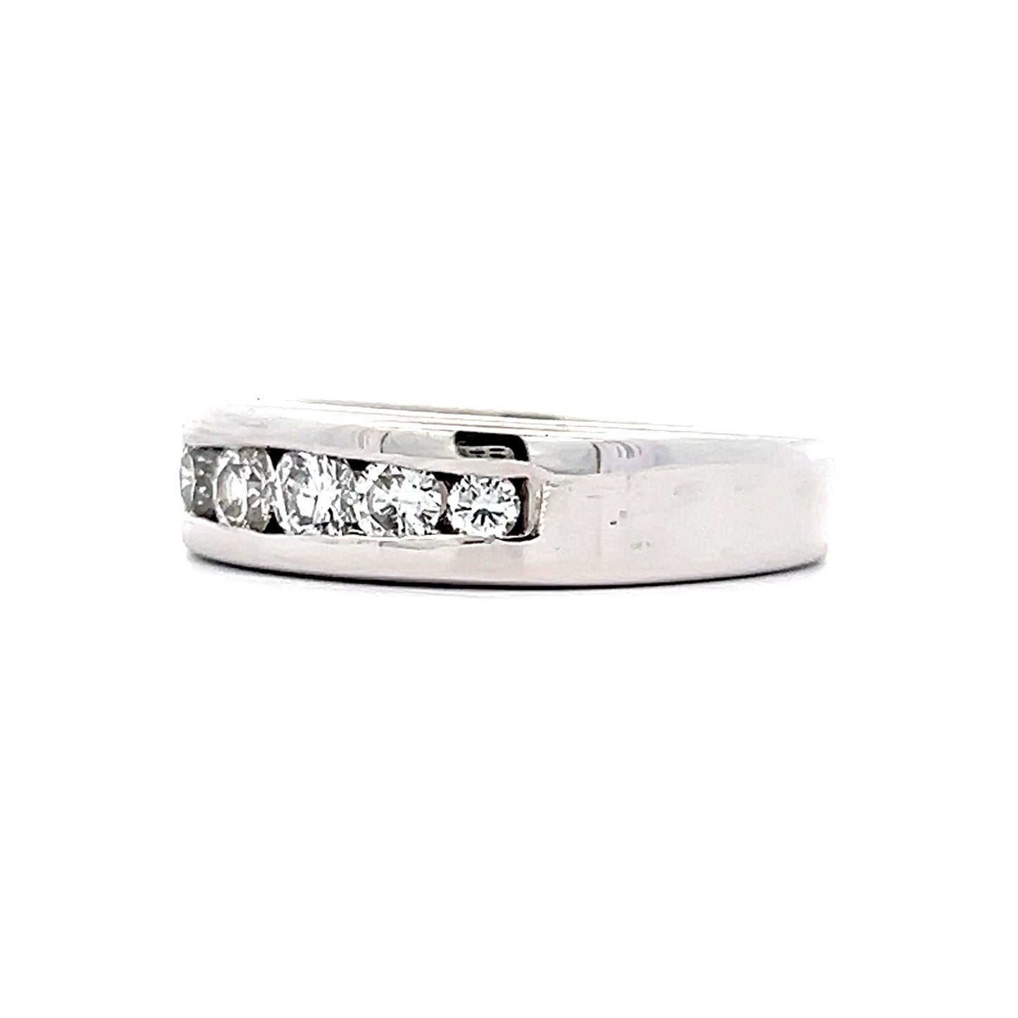 .50 Round Brilliant Diamond Band in 14k White Gold