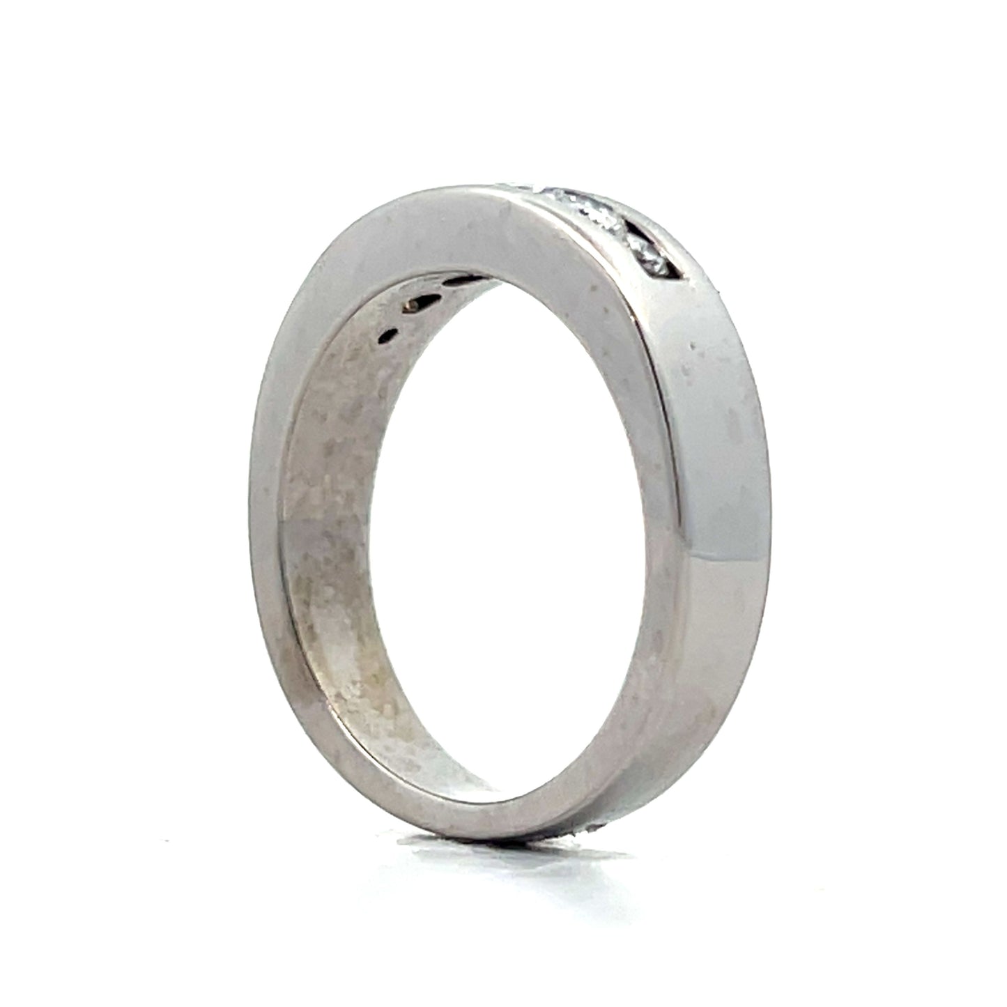 .50 Round Brilliant Diamond Band in 14k White Gold