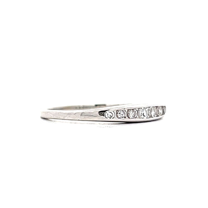 .17 Art Deco Single Cut Diamond Band in 14k