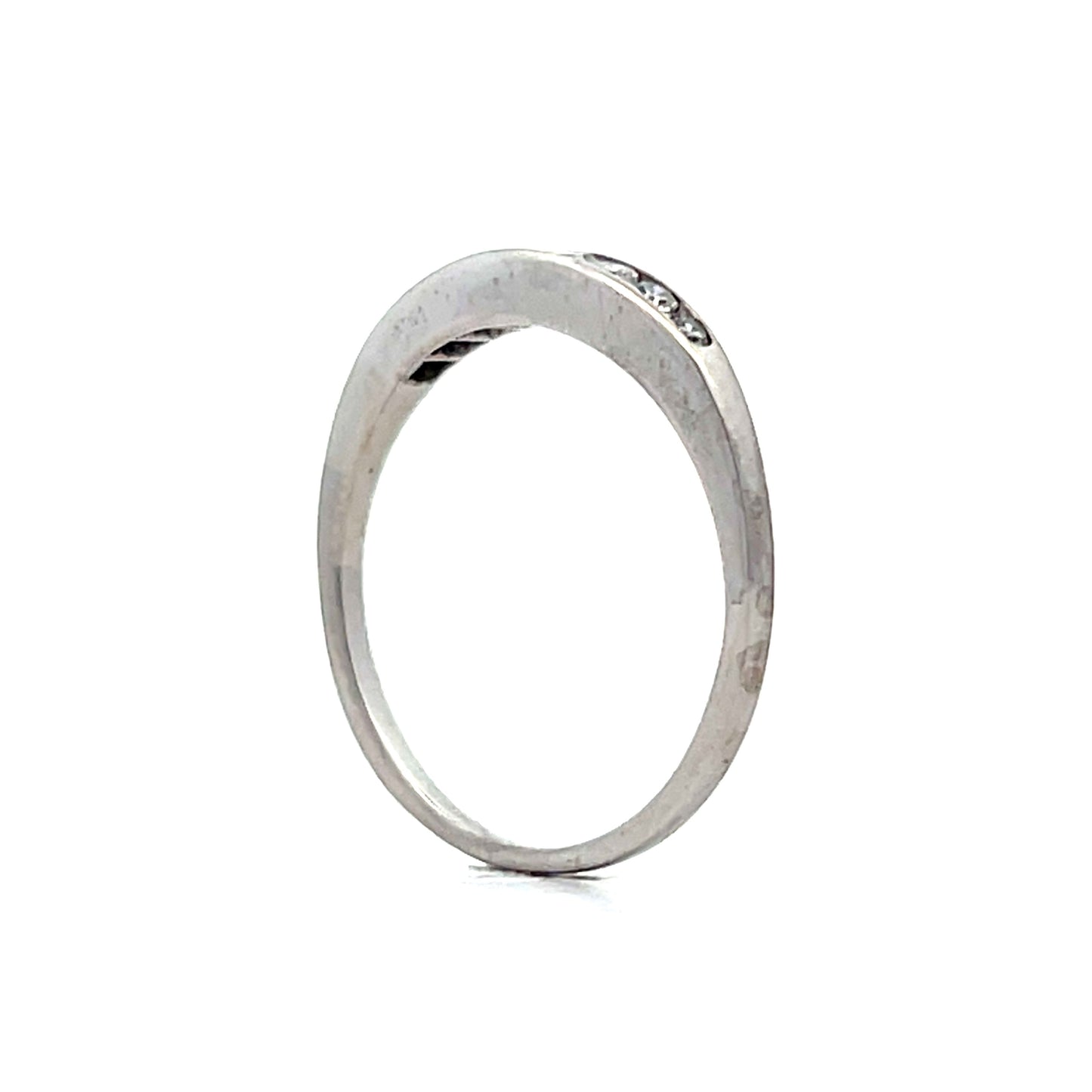 .17 Art Deco Single Cut Diamond Band in 14k