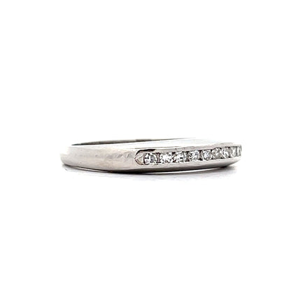 .12 Mid-Century Diamond Wedding Band in Platinum