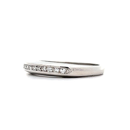 .12 Mid-Century Diamond Wedding Band in Platinum