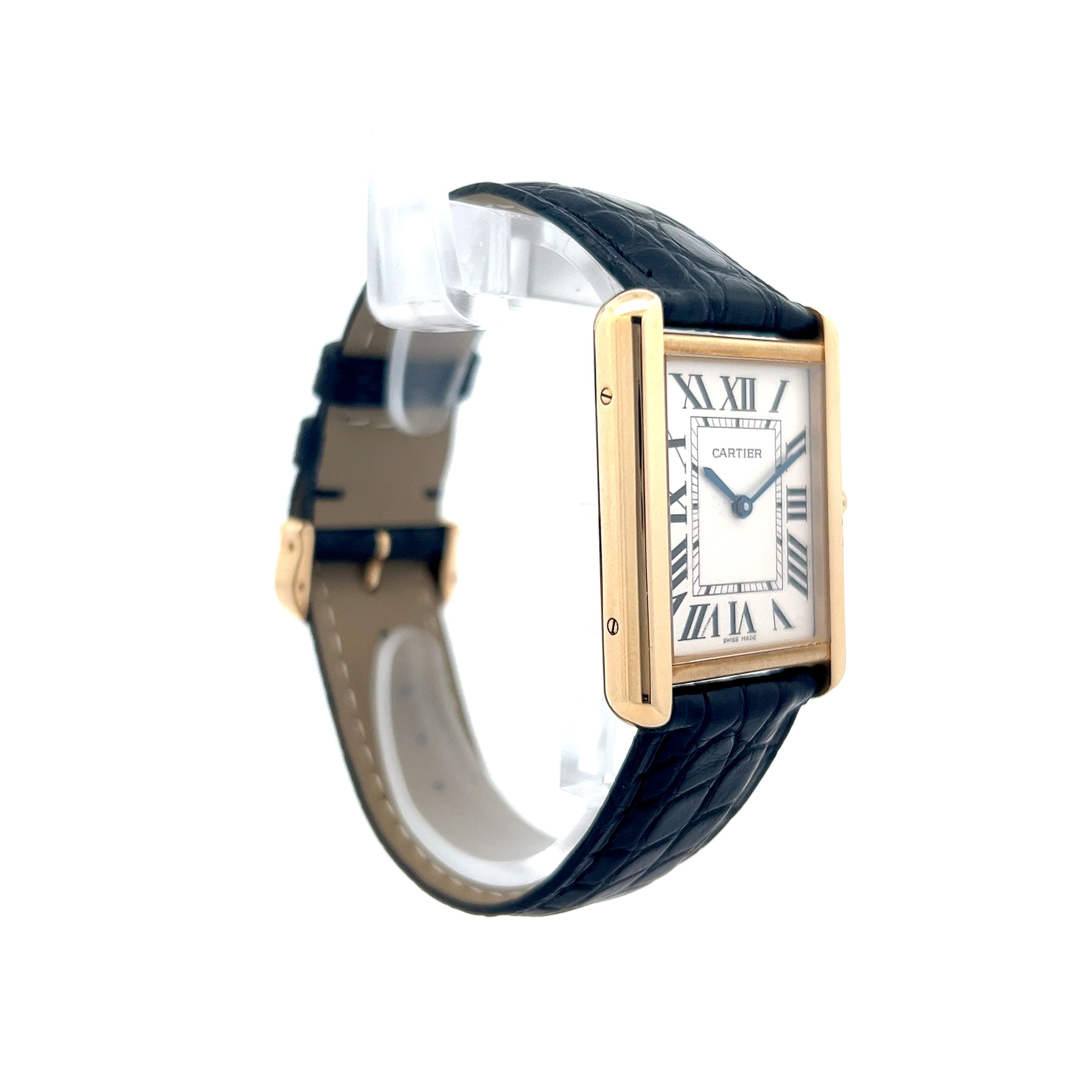 Cartier Tank Solo Large in 18k Yellow Gold – Filigree Jewelers